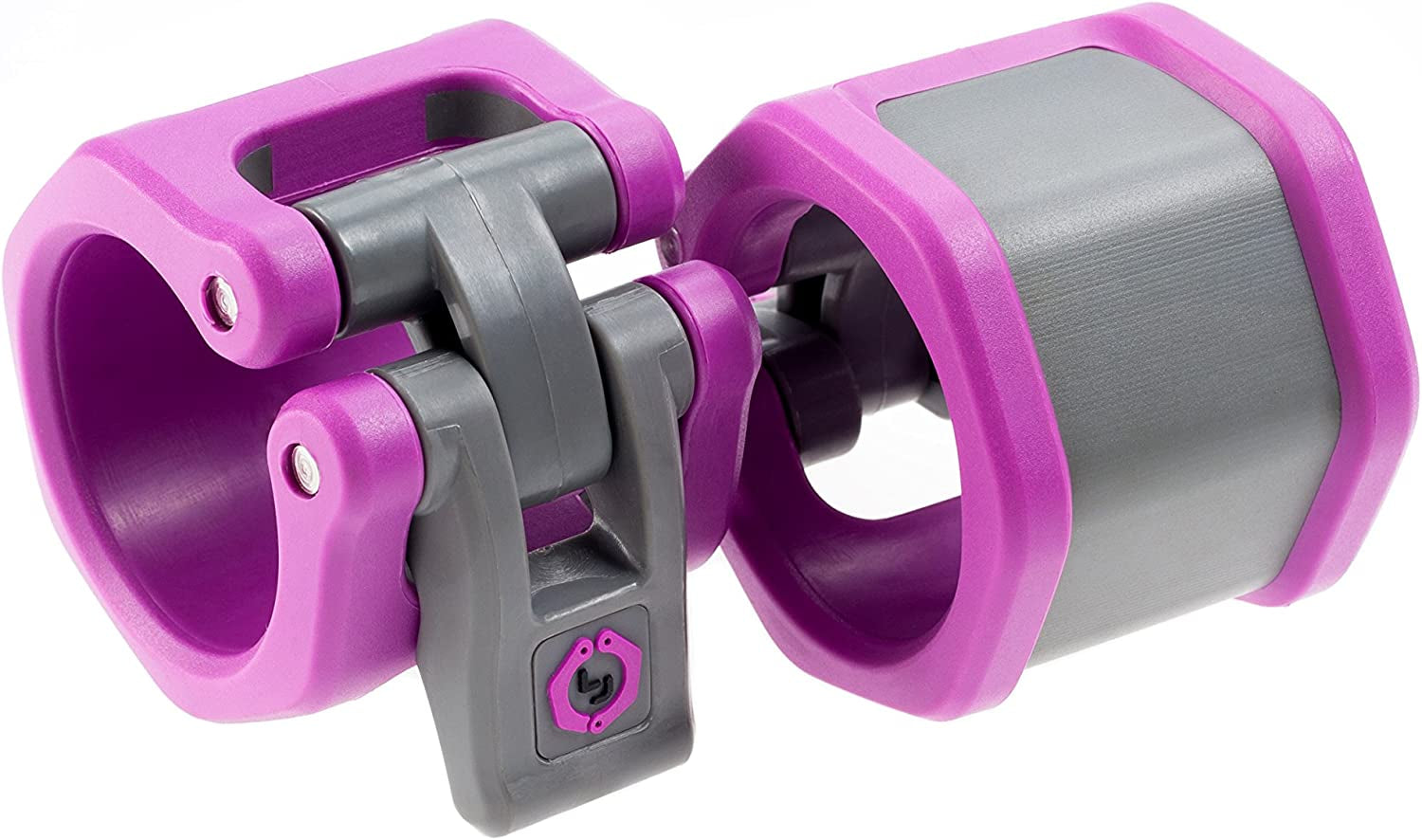 Lock-Jaw HEX 50mm / 2" Olympic Barbell Collar - Quick Release Clamp (Purple)