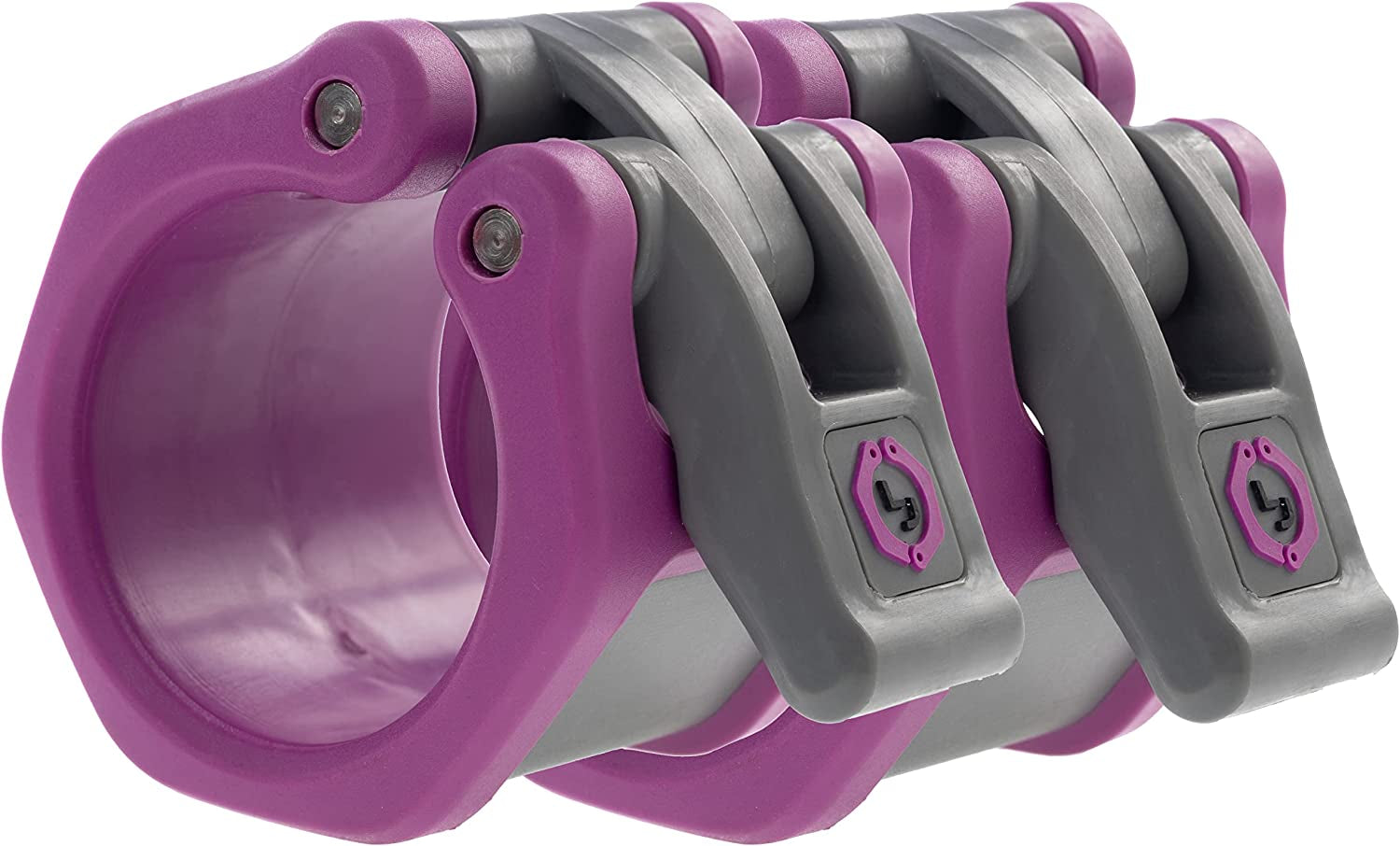 Lock-Jaw HEX 50mm / 2" Olympic Barbell Collar - Quick Release Clamp (Purple)