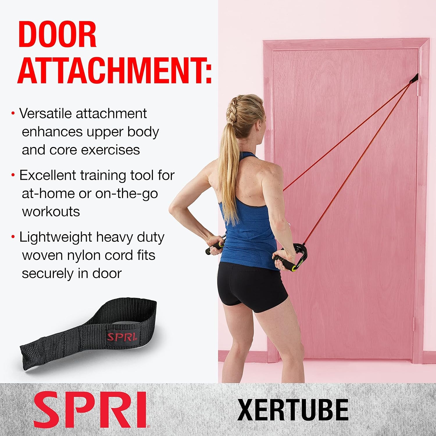 Xertube Resistance Bands with Handles – Individual Exercise Cords Available Separately with Optional Home Gym Door Anchor Attachment