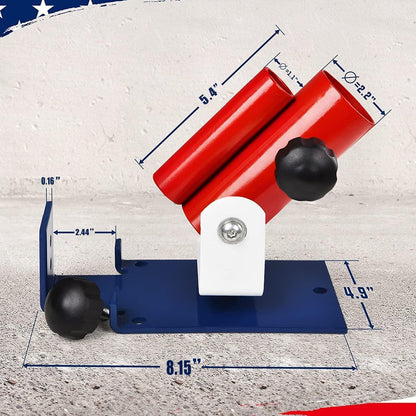 Deluxe T-Bar Row Platform with Full 360° Swivel – Compatible with 1” Standard and 2” Olympic Bars, Includes Lock Jaw Adapters (Black)