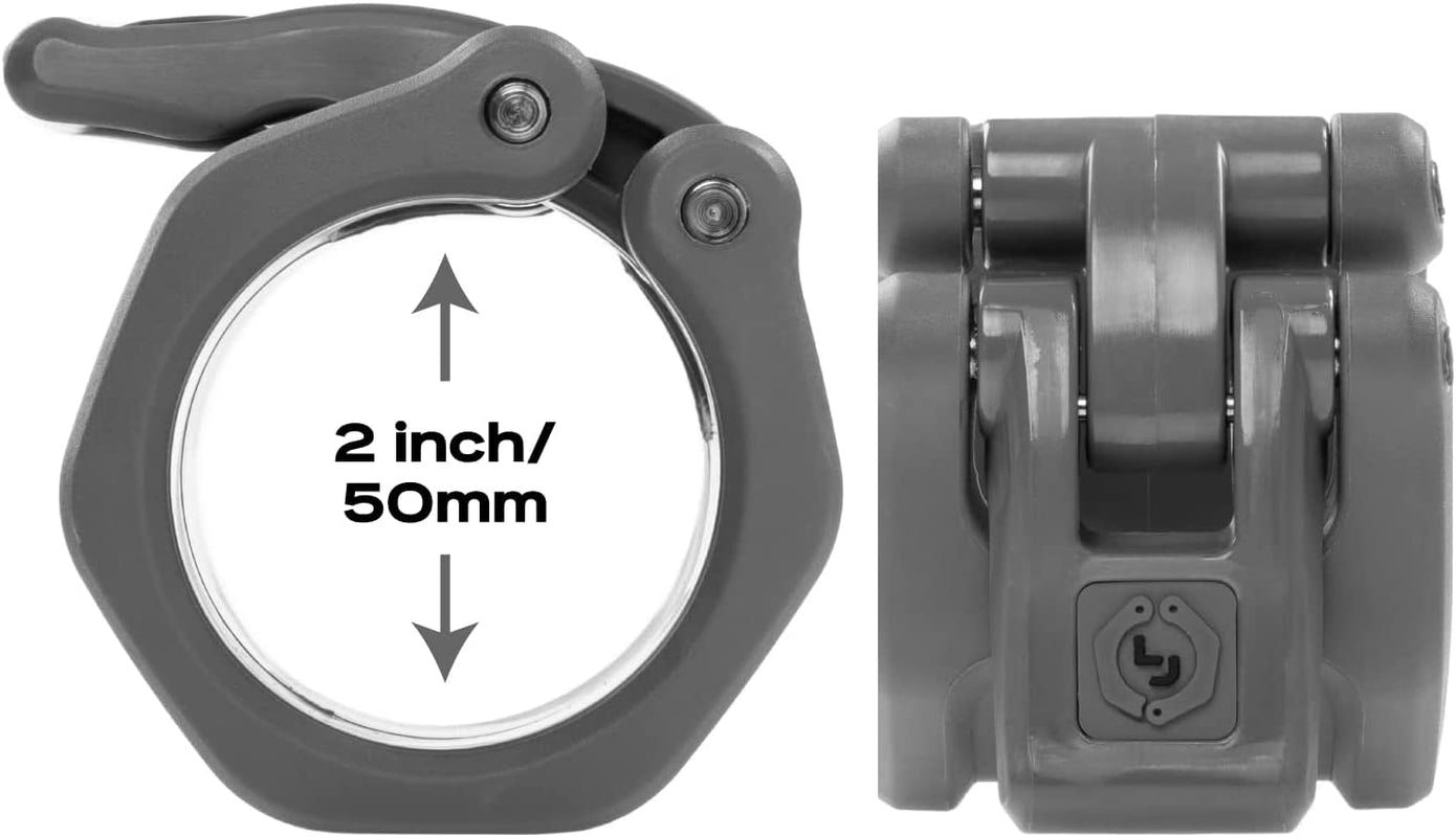 Lock-Jaw HEX 50mm / 2" Olympic Barbell Collar - Quick Release Clamp (Purple)
