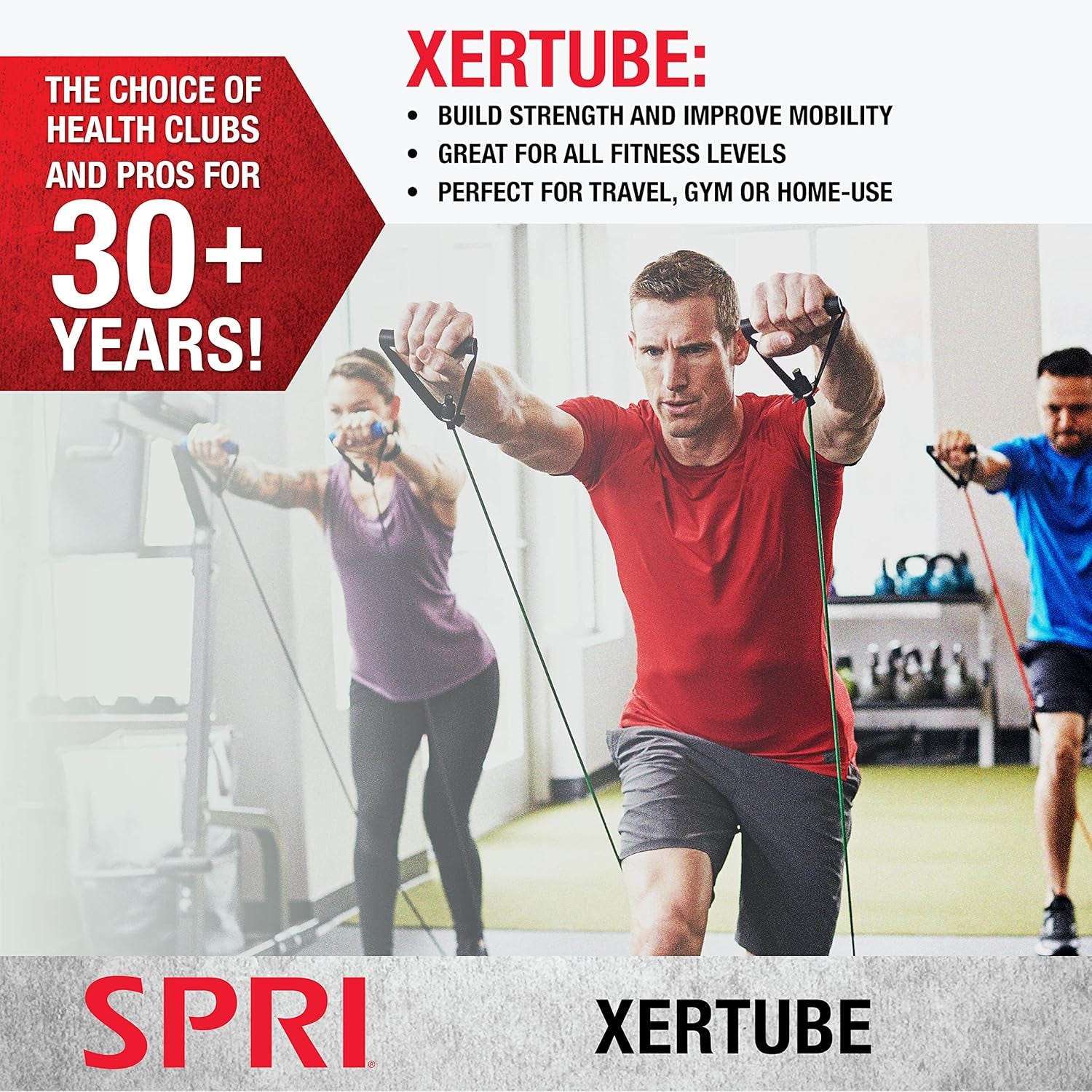 Xertube Resistance Bands with Handles – Individual Exercise Cords Available Separately with Optional Home Gym Door Anchor Attachment
