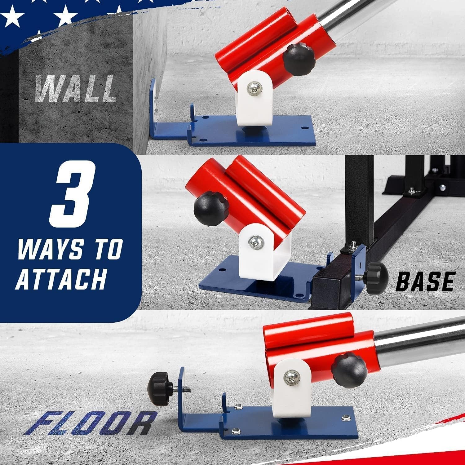 Deluxe T-Bar Row Platform with Full 360° Swivel – Compatible with 1” Standard and 2” Olympic Bars, Includes Lock Jaw Adapters (Black)